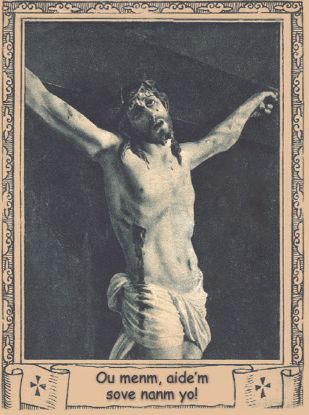 Image de Carte Prière de Jésus / Créole