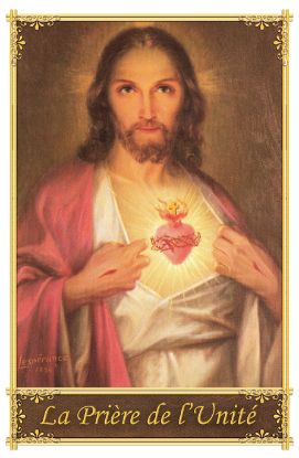 Image de Carte Prière Unité  / Sacré-Coeur / Français