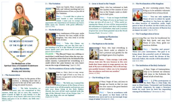 Image de Brochure du Rosaire / Anglais