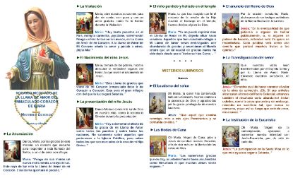 Picture of Brochure of Rosary / Spanish / Color / 8½" x 14"