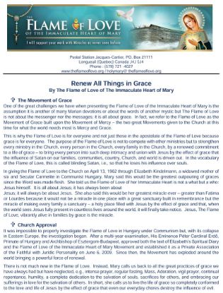 Picture of Renew All Things In Grace / English