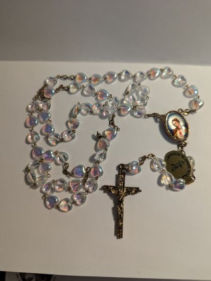 Picture of Rosary with heart-shaped beads