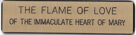 Picture of English Label / For Flame of Love Statue 19"