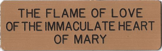 Picture of English Label / For Flame of Love Statue 19"