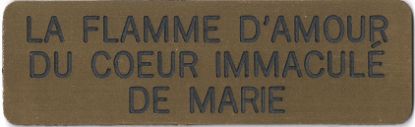 Image de Plaquette en Français(3) / Pour Statue Flamme d'Amour 19"